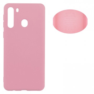 Чехол Silicone Cover Full Samsung A21 2020 A215 розовый в Одессе