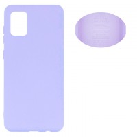 Чехол Silicone Cover Full Samsung A51 2020 A515 сиреневый