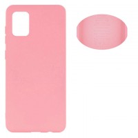 Чехол Silicone Cover Full Samsung A71 2020 A715 розовый