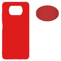 Чехол Silicone Cover Full Xiaomi Poco X3 NFC, X3 Pro красный