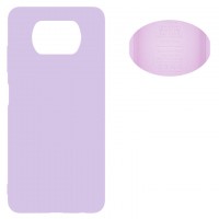 Чехол Silicone Cover Full Xiaomi Poco X3 NFC, X3 Pro сиреневый