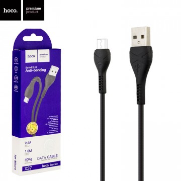 USB кабель Hoco X37 Cool power micro USB 1m черный в Одессе