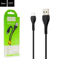 USB кабель Hoco X37 Cool power Type-C 1m черный