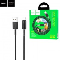 USB кабель Hoco X48 Soft Lightning 1m черный