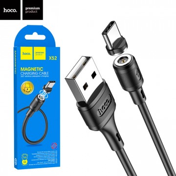 USB кабель Hoco X52 Sereno magnetic Type-C 1m черный в Одессе