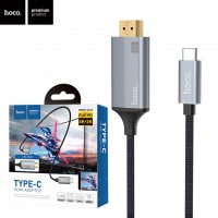 Кабель Hoco UA13 Type C to HDMI 1.8m черный