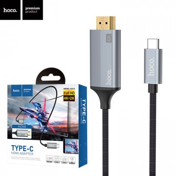 Кабель Hoco UA13 Type C to HDMI 1.8m черный в Одессе