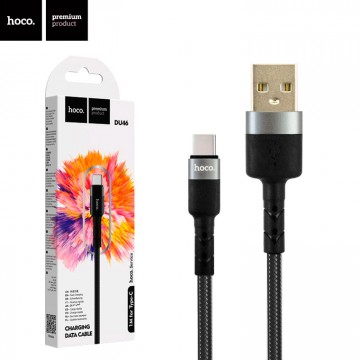 USB кабель Hoco DU46 Charging Type-C 1m черный в Одессе