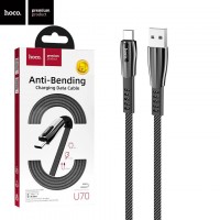 USB кабель Hoco U70 Splendor Type-C 1.2m темно-серый