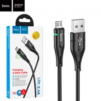 USB кабель Hoco U93 Shadow micro USB 1.2m черный