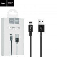 USB кабель Hoco X23 Skilled Lightning 1m черный