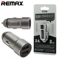 Автомобильное зарядное устройство Remax RCC220 2USB 2.4А silver