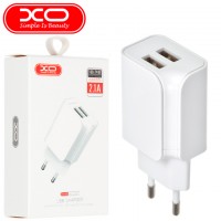 Сетевое зарядное устройство XO L35D 2USB 2.1A white