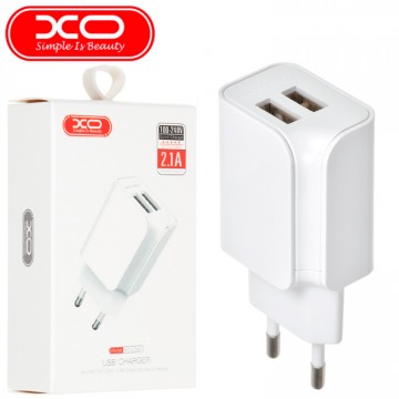 Сетевое зарядное устройство XO L35D 2USB 2.1A white в Одессе