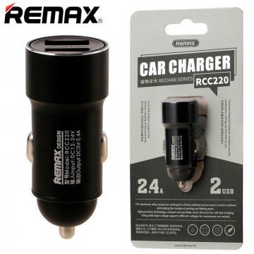 Автомобильное зарядное устройство Remax RCC220 2USB 2.4А black в Одессе