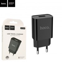 Сетевое зарядное устройство Hoco DC20A 1USB 2.1A black