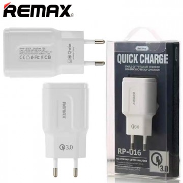 Сетевое зарядное устройство Remax RP-U16 QC3.0 1USB 3A white в Одессе