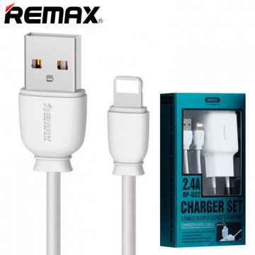 Сетевое зарядное устройство Remax RP-U22 2USB 2.4A Lightning white в Одессе