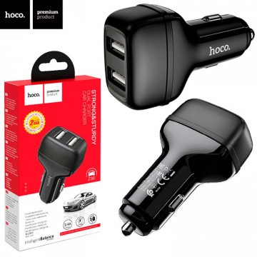 Автомобильное зарядное устройство Hoco Z36 2USB 2.4A black в Одессе