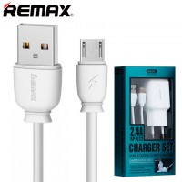 Сетевое зарядное устройство Remax RP-U22 2USB 2.4A micro-USB white