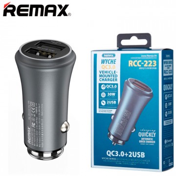 Автомобильное зарядное устройство Remax RCC223 2USB QC3.0 gray в Одессе