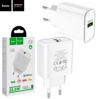 Сетевое зарядное устройство Hoco C69A QC3.0 1USB 2A white