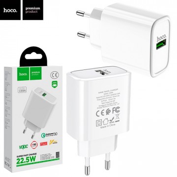 Сетевое зарядное устройство Hoco C69A QC3.0 1USB 2A white в Одессе