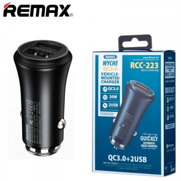 Автомобильное зарядное устройство Remax RCC223 2USB QC3.0 black в Одессе