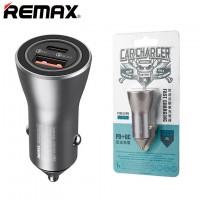 Автомобильное зарядное устройство Remax RCC107 1USB PD+QC3.0 silver