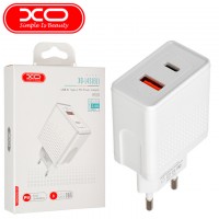 Сетевое зарядное устройство XO L43 PD+QC3.0 1USB 3A 18W white