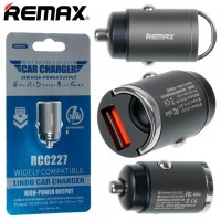 Автомобильное зарядное устройство Remax RCC227 1USB QC3.0 gray