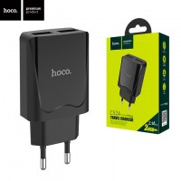 Сетевое зарядное устройство Hoco C52A 2USB 2.1A black