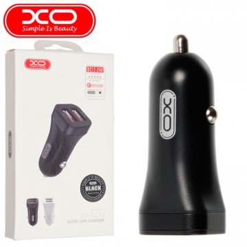 Автомобильное зарядное устройство XO CC17 QC 3.0 2USB 2.1A black в Одессе