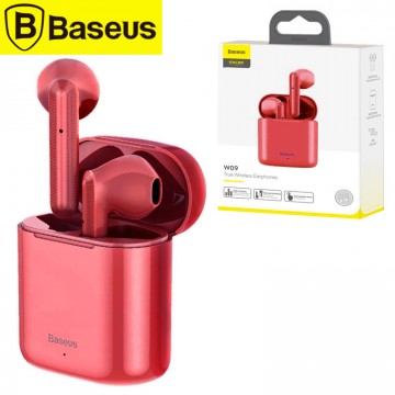 Bluetooth наушники с микрофоном Baseus Encok NGW09 TWS красные в Одессе