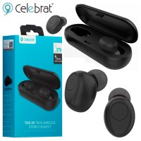 Bluetooth наушники с микрофоном Celebrat TWS-W5 черные