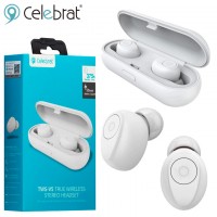 Bluetooth наушники с микрофоном Celebrat TWS-W5 белые