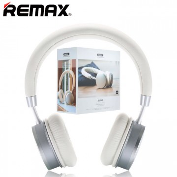 Bluetooth наушники с микрофоном Remax RB-520HB бело-серебристые в Одессе