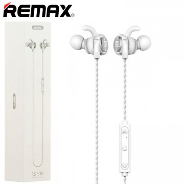 Bluetooth наушники с микрофоном Remax RB-S10 бело-серебристые в Одессе