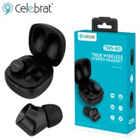 Bluetooth наушники с микрофоном Celebrat TWS-W1 черные