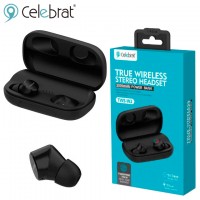 Bluetooth наушники с микрофоном Celebrat TWS-W2 черные