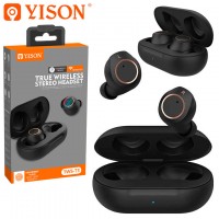 Bluetooth наушники с микрофоном Yison TWS-T3 черные