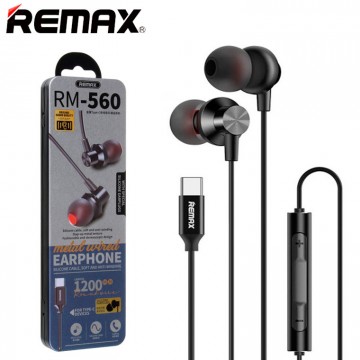 Наушники с микрофоном Remax RM-560 Type-C черные в Одессе