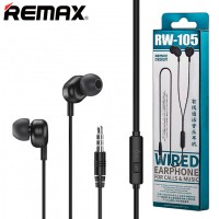 Наушники с микрофоном Remax RW-105 черные