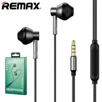 Наушники с микрофоном Remax RM-201 серые