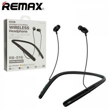 Bluetooth наушники с микрофоном Remax RB-S16 черные в Одессе