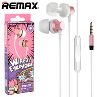 Наушники с микрофоном Remax RM-512 розовые