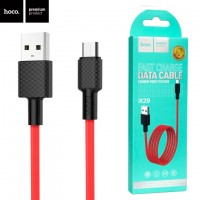 USB кабель Hoco X29 Superior micro USB 1m красный