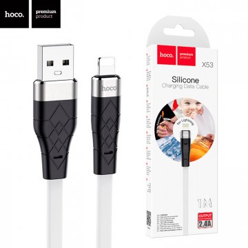 USB кабель Hoco X53 Angel Lightning 1m белый в Одессе