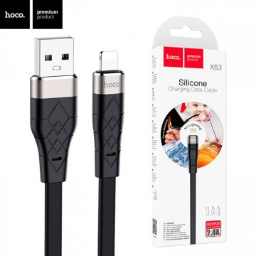 USB кабель Hoco X53 Angel Lightning 1m черный в Одессе