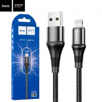 USB кабель Hoco X50 Excellent Lightning 1m черный